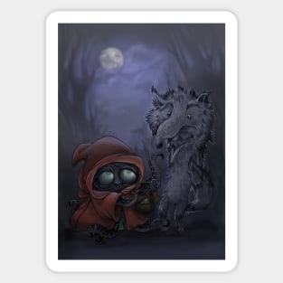 Bad Wolf Meets Little Red Sticker